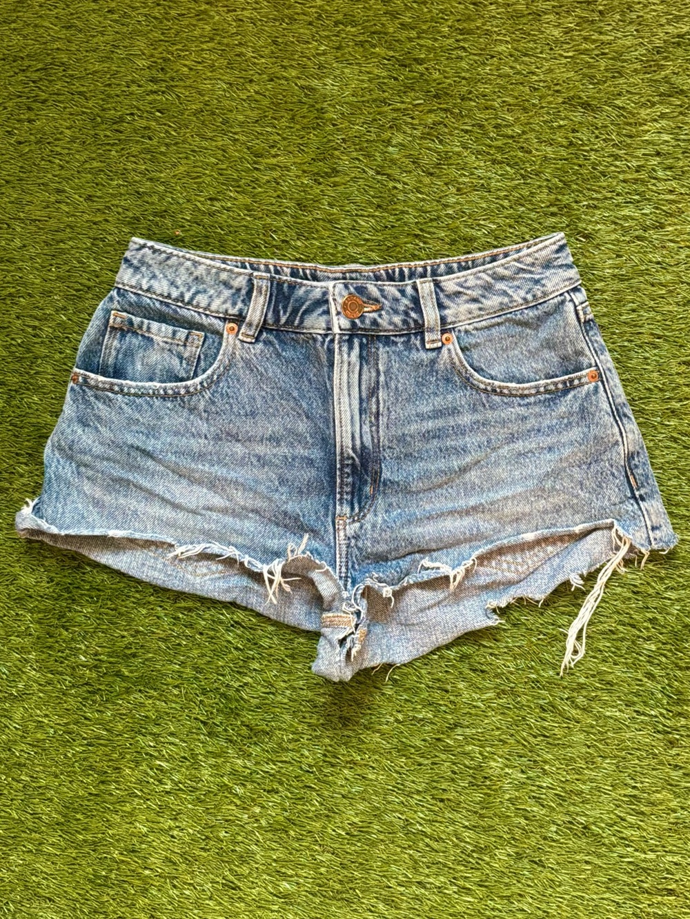 Garage Cheeky Festival Denim Shorts Size 3